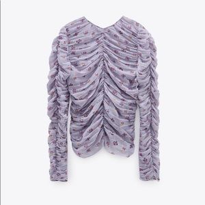 Zara ruffled top NWT